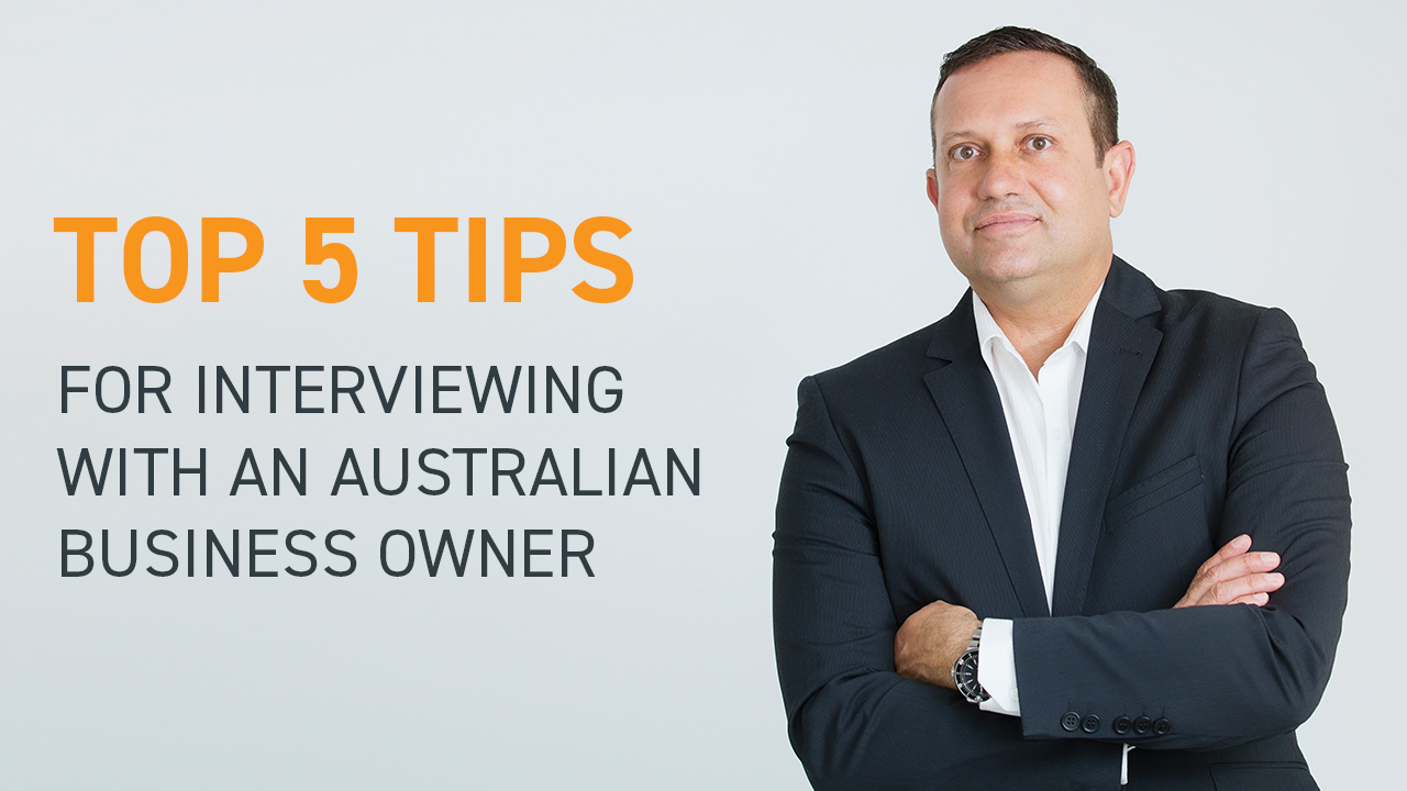 Nick Odgen Beepo's Country Manager gives tips for interviewing with an Australian business owner.